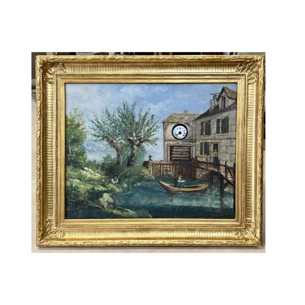 Quadro orologio francese del XIX secolo