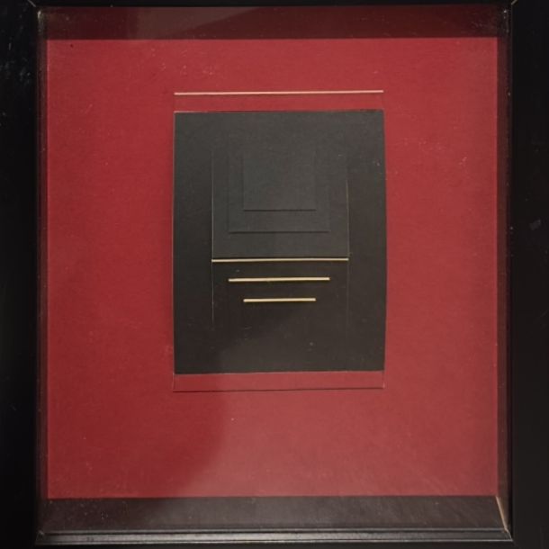 Emilio Bolgiaghi “E S 26” 2005 Tecnica mista su compensato Cm 26 x 29 Firma e anno al retro