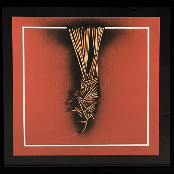 Litografia anni 70 di Emilio Scanavino