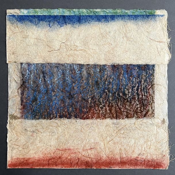 Giancarlo Bargoni (1936) Senza titolo 1974 Pastello su carta riso  Cm 46,5 x 46,5 Firma e anno al fronte